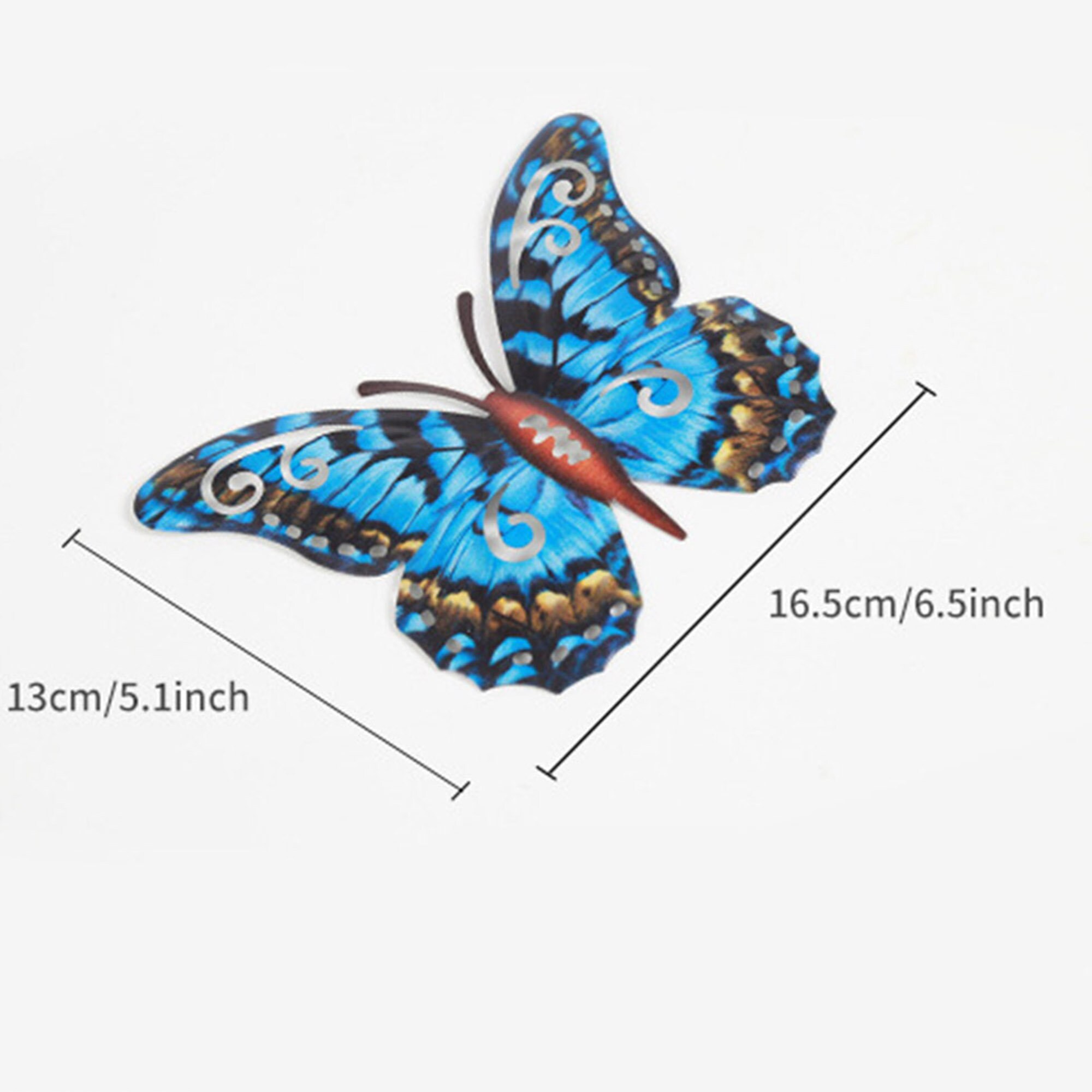 3pcs Metal Butterfly Art Wall Decor Living Room Garden Office Etsy