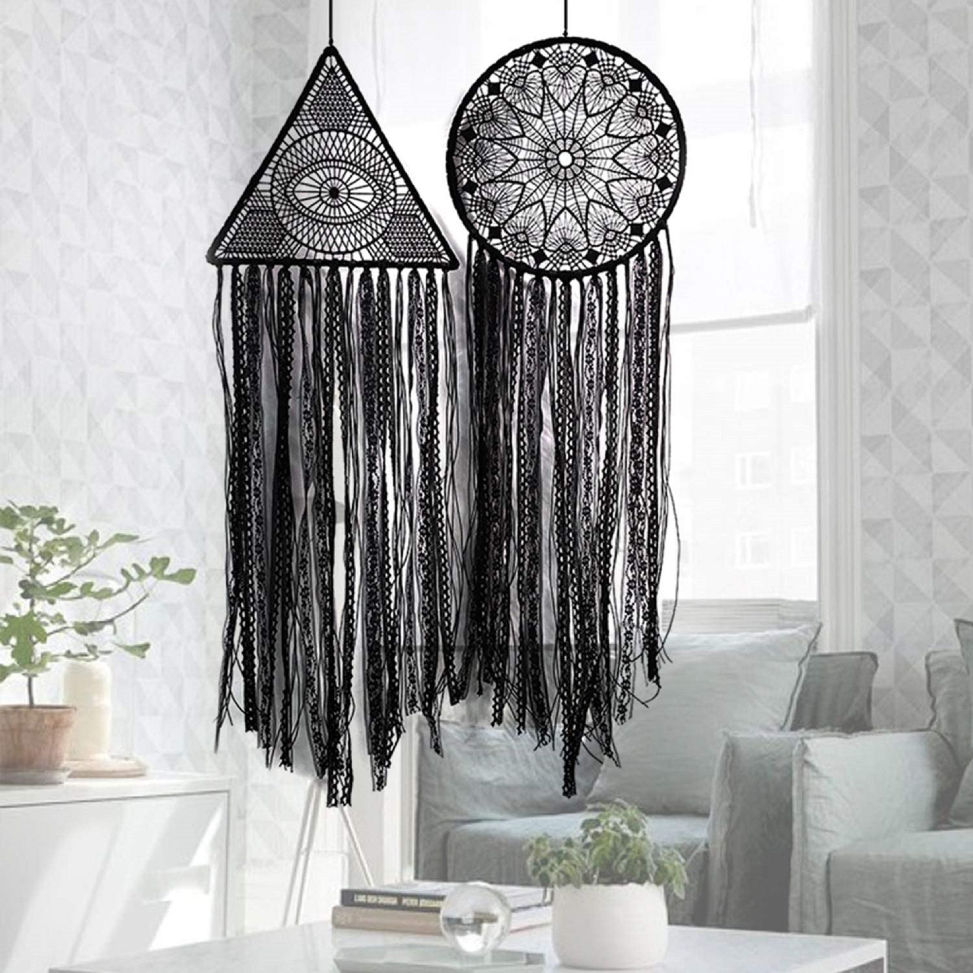 Dream Catcher Evil Eye Large Dream Catchers DIY Black Dream | Etsy