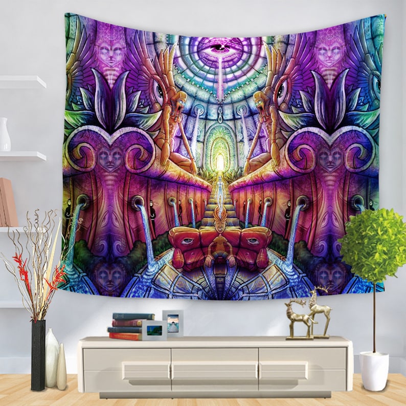 Psychedelic Tapestry Art for Home Decor Wall Hanging Tapestry Etsy