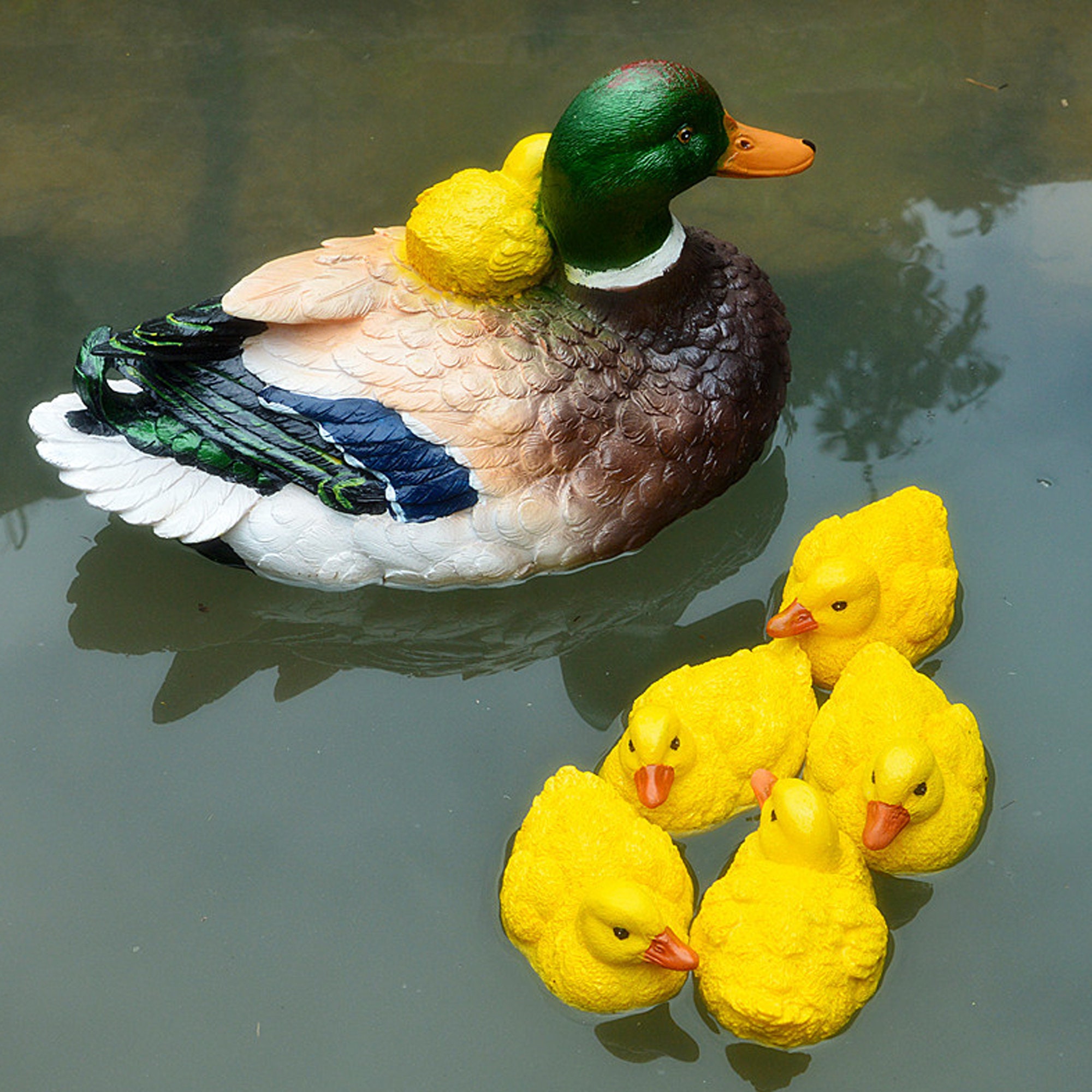 resin duck garden ornaments