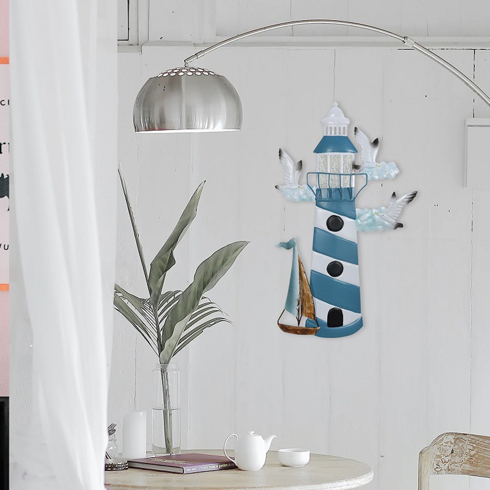 Outdoor Metal Lighthouse Statues Wall Artwork Wall Hanging Etsy