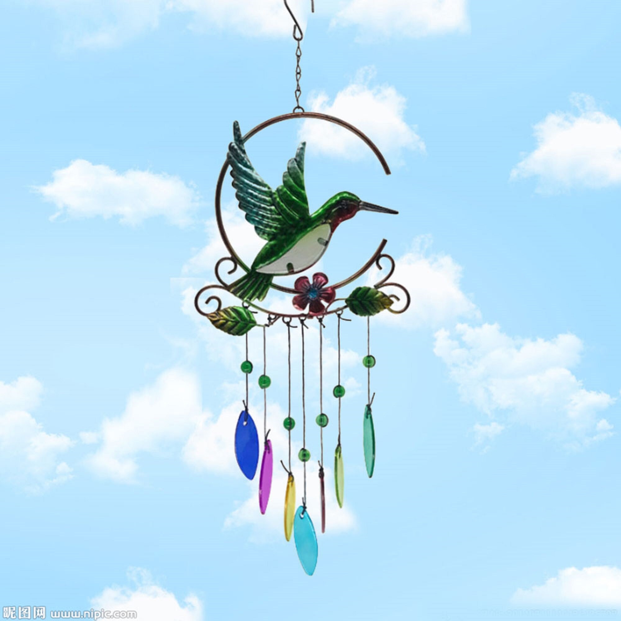 Unique Beautiful Hummingbird Wind Chimes Outdoor/Indoor Wind Etsy