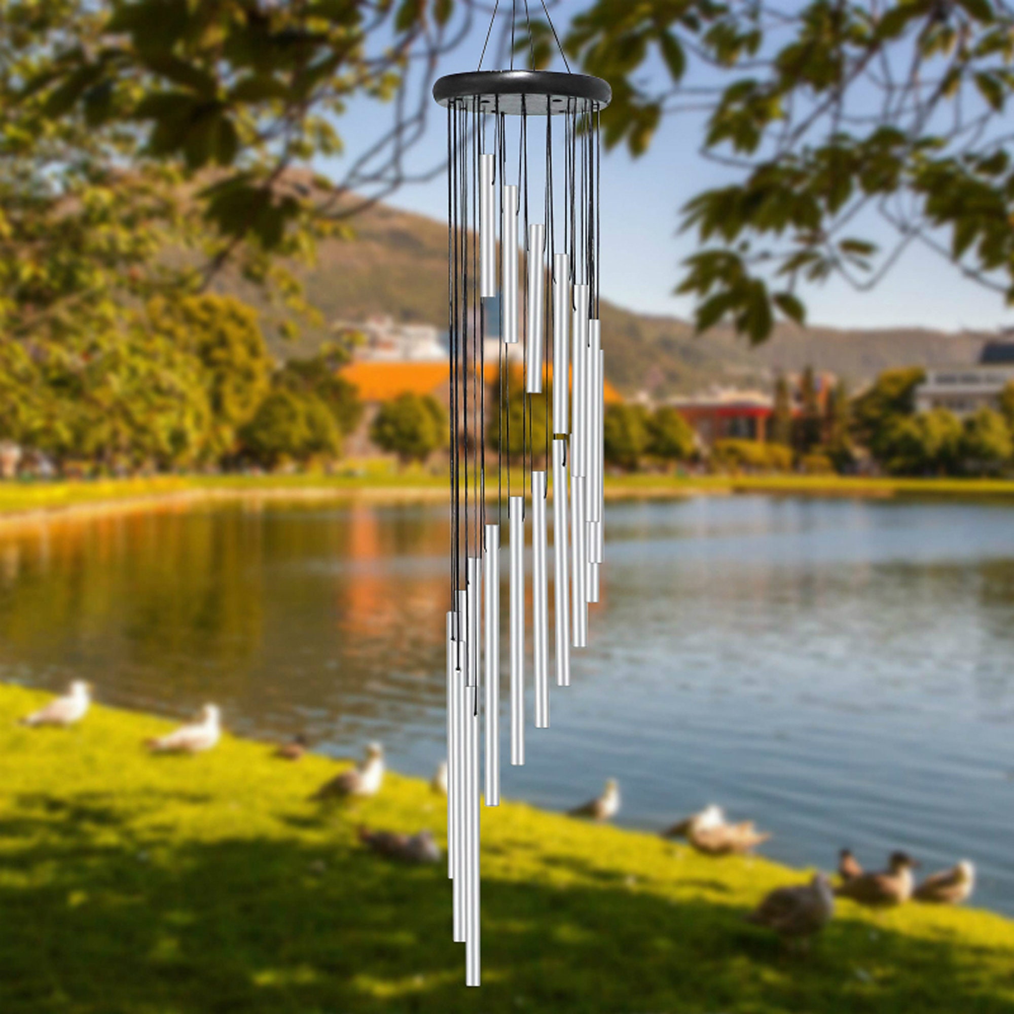 18 Tubes Wind Chimes Outdoor Hanging Decoration Handmade Etsy