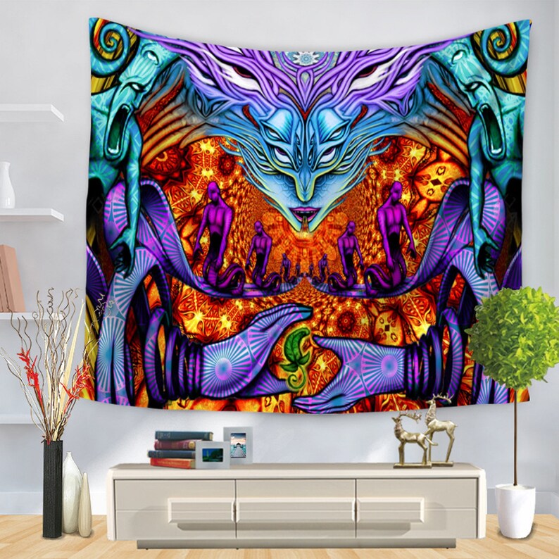 Psychedelic Tapestry Art for Home Decor Wall Hanging Tapestry Etsy