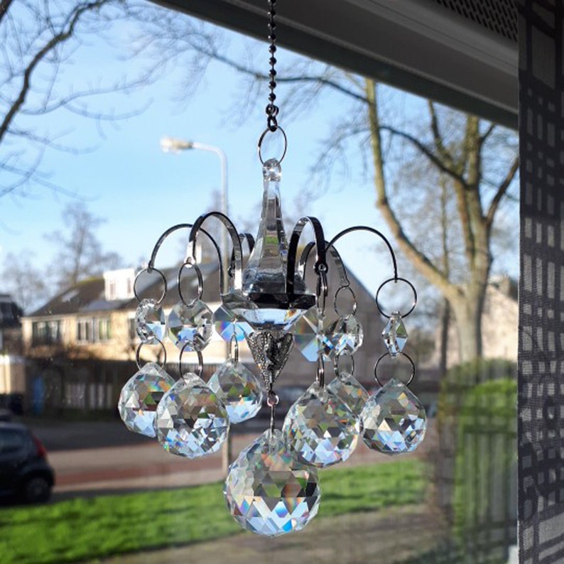 Crystals Ball Prisms/ Window Hanging Suncatcher/ Rainbow Etsy