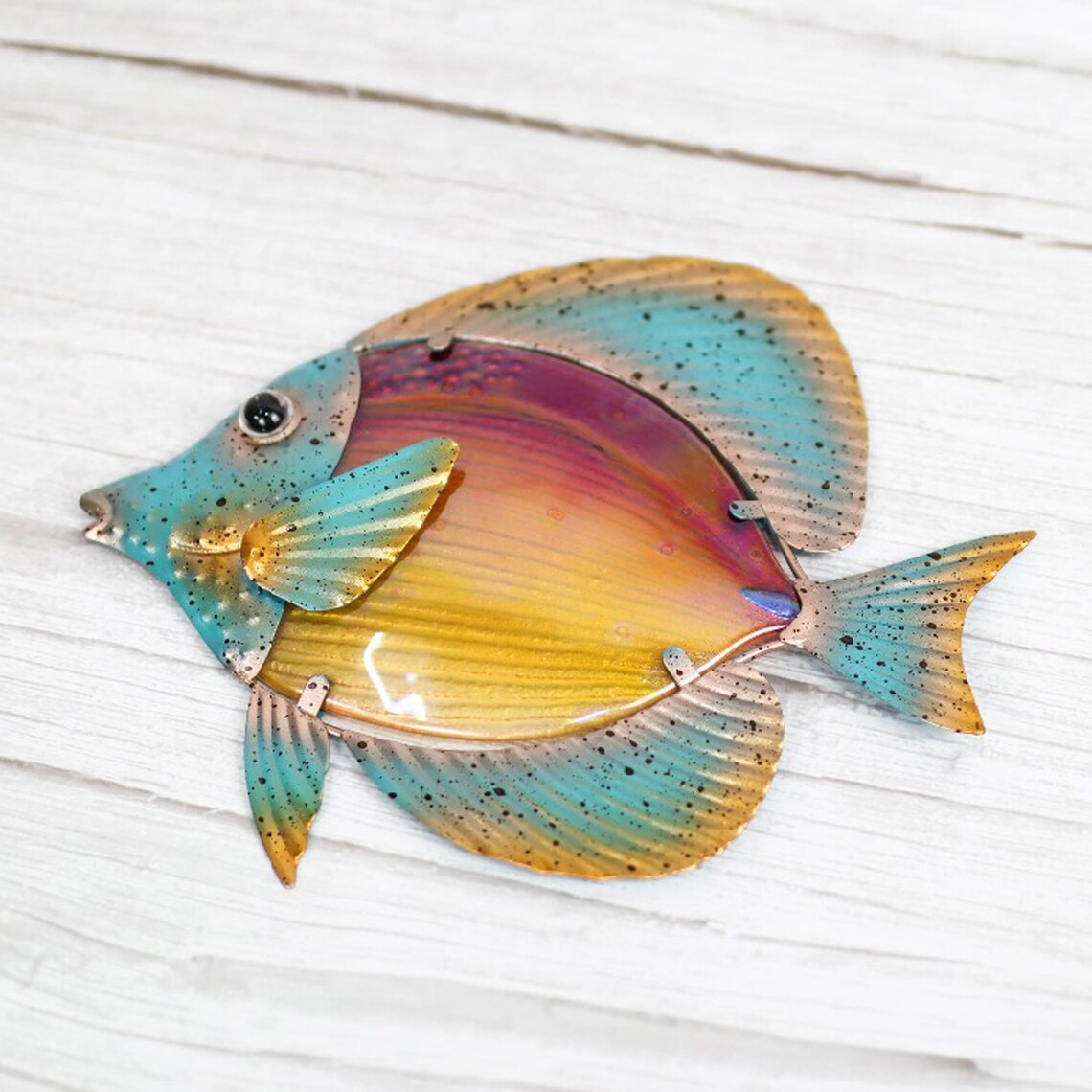 Metal Fish Wall Decor Outdoor Indoor Art Sculpture Hanging Etsy