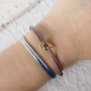 Simple handmade cotton thread bracelet|simple cord bracelets|tie-dyed |blueing jewelry|frendship bracelets|Christmas Gift