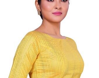yellow boat neck top