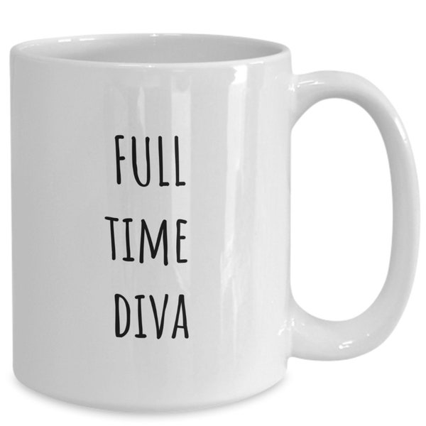 Diva Mug, Diva Coffee Mug, Diva Stuff, Gift For Diva, Diva Birthday Present, Diva Coffee Mugs For Women, Sassy Woman Mug, Fashionista Gift