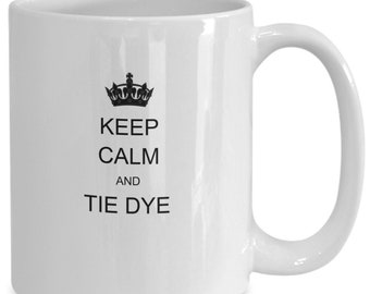 Tie Dye Mug - Keep Calm And Carry On