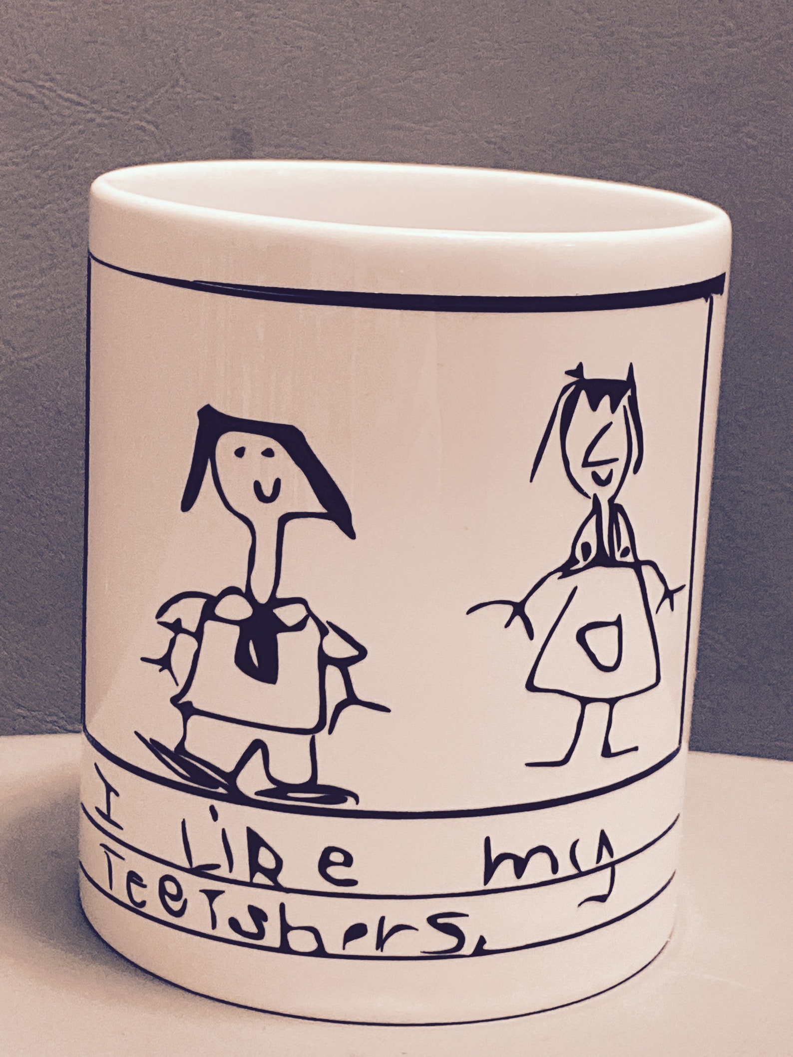 Personalised mug/ cup. Personalised with childs drawing Etsy
