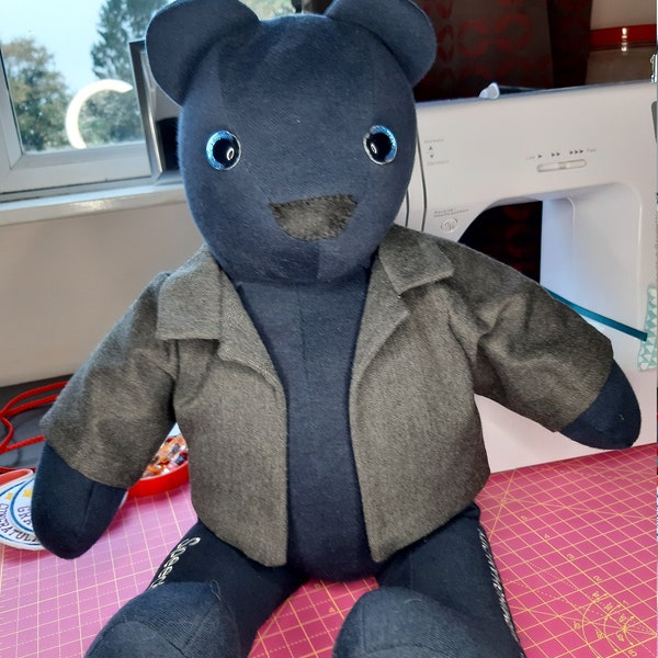 PDF Schnittmuster: Jacke Teddybär 16-18 cm, Teddybär Kleidung Schnittmuster. Schnittmuster. A2115 Bär.