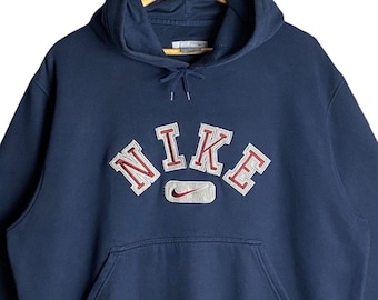 Red Nike Hoodie - Etsy New Zealand