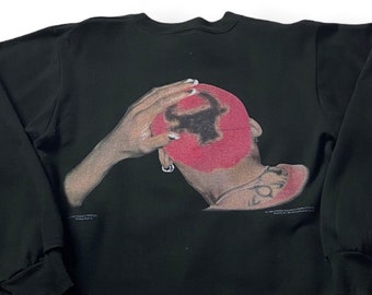 Rare!!Vintage NOWT 90s Dennis Rodman Crewneck Bad As I Wanna Be 1996s Basketball NBA Made In The USA Long Sleeve Sweatshirt Size M Boy’s