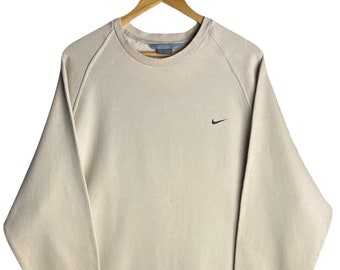 Beige Nike Hoodie - Etsy