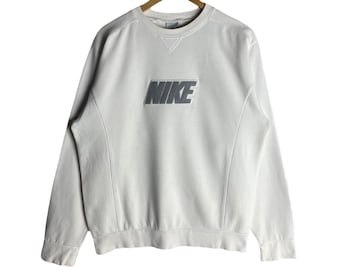 Nike spellout sweatshirt white new arrivals