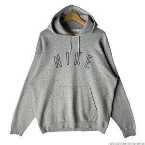 Rare!!Vintage OG 90s NIKE Big SpellOut Logo / Authentic Hoodie / Sweater Pullover Long Sleeve Sweatshirt Size L