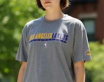 Vintage 90-tals Nike Los Angeles Lakers T-shirt storlek XL