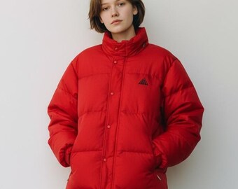 Vintage 1990s Nike ACG Puffer Jacket / Goose Down Fill / Vintage