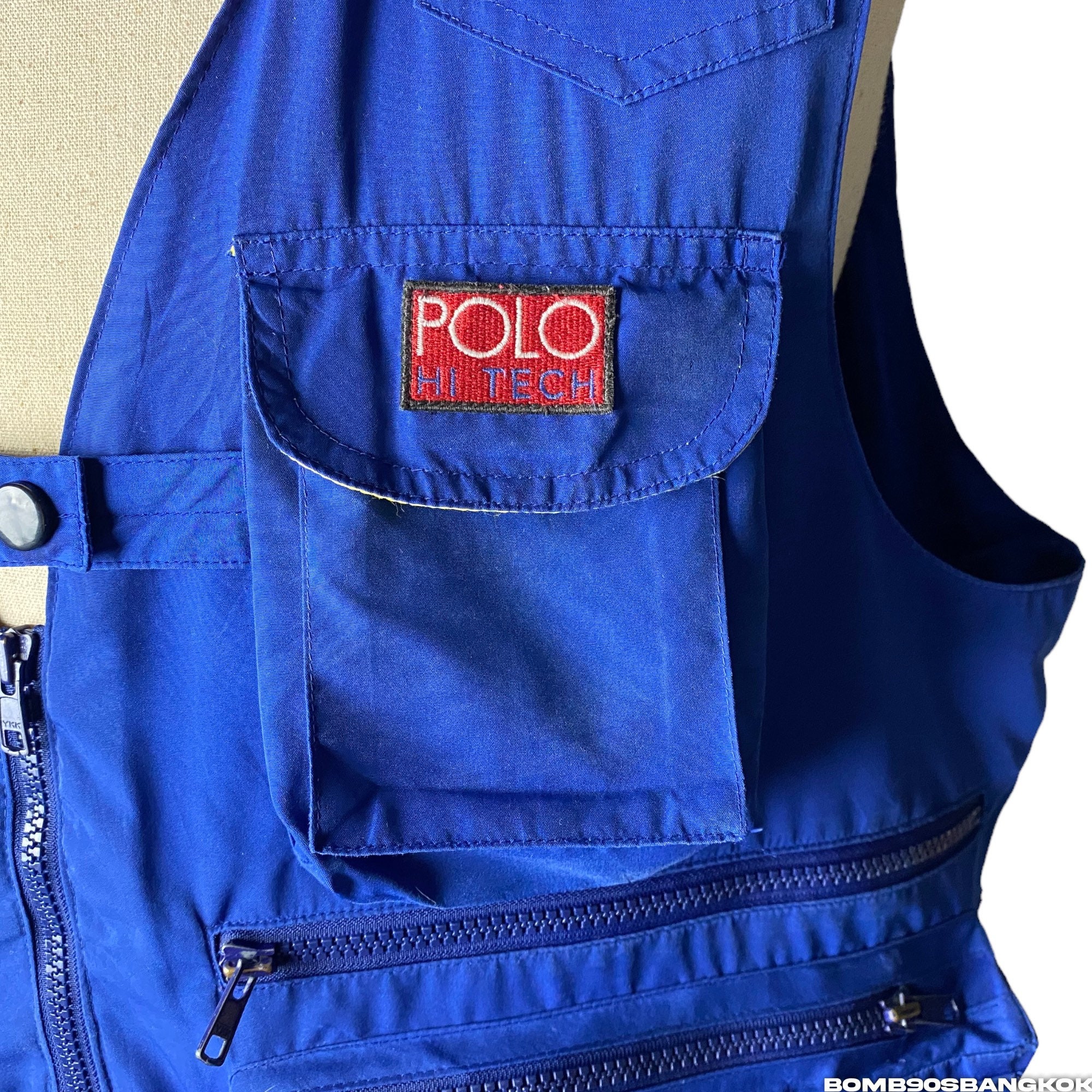 Rarely!!vintage 90s POLO Hi-tech Pocket Vest Jacket by Ralph Rarely!!vintage 90s POLO Hi-tech Pocket Vest Jacket by Ralph