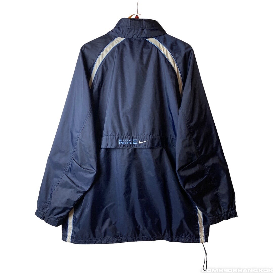 Vintage Nike Navy Anorak Jacket, Minimalist 1/3 Zip (size 2XL