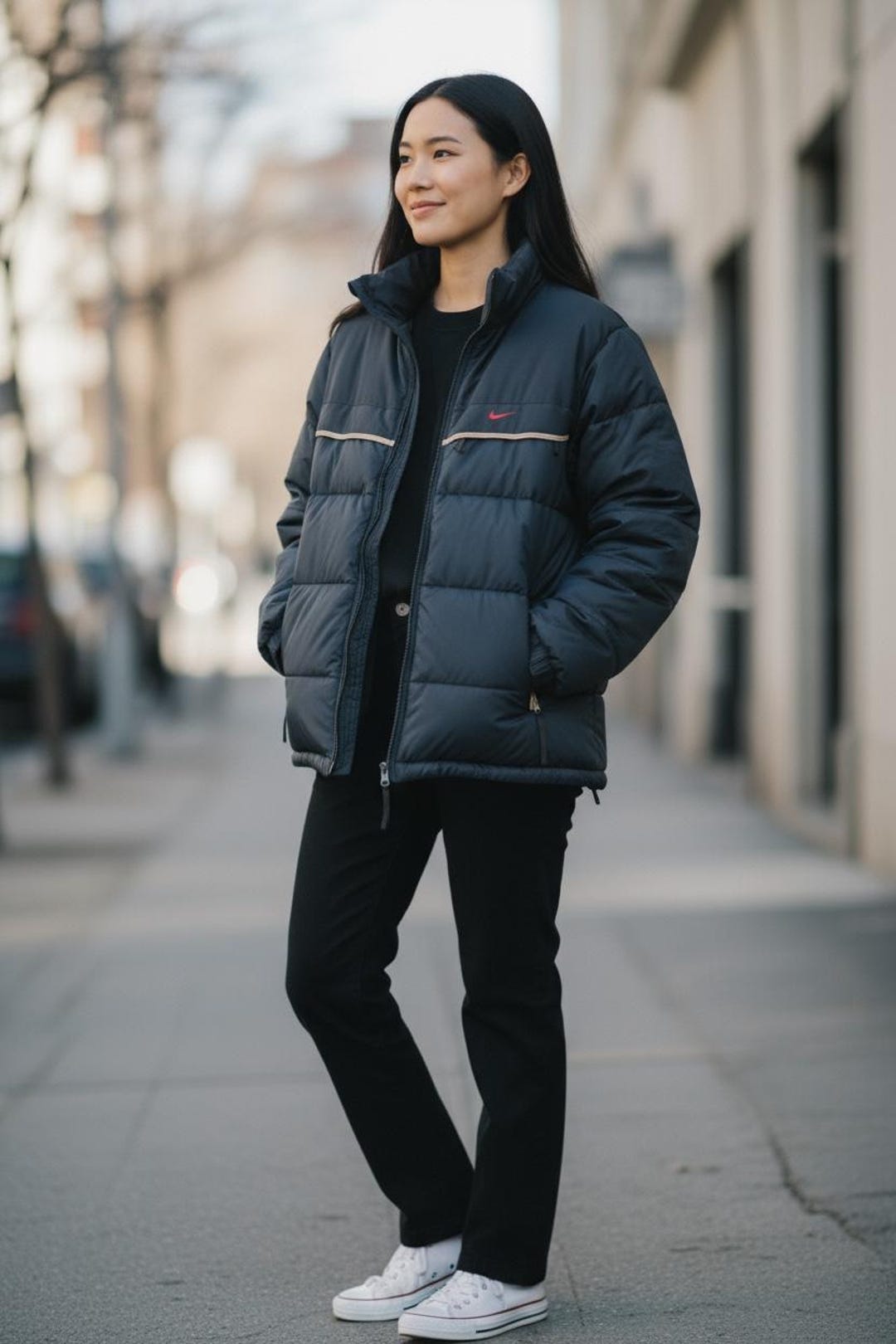 ジャケット・アウター 1999s archive NIKE Puffer Down Jacket Vintage 1999s Nike Goosedown Puffer Jacket, Embroidered Logo (size