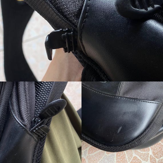 2000s TUMI Sling Backpack Black Bag Inside Multi-pocket Crossbody