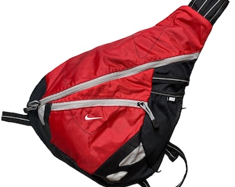Rare!! Vintage NIKE Embroidered Swoosh Sling Bag Single Rare!! Vintage NIKE Embroidered Swoosh Sling Bag Single