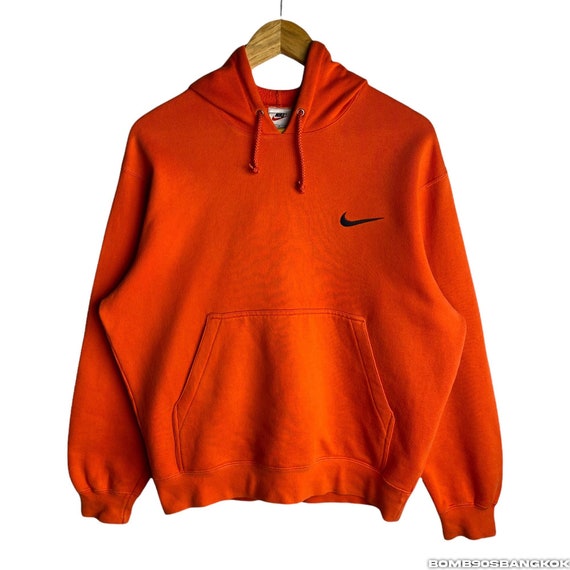 Rarevintage 90s NIKE Essential Orange / Black Hoodie / - Etsy