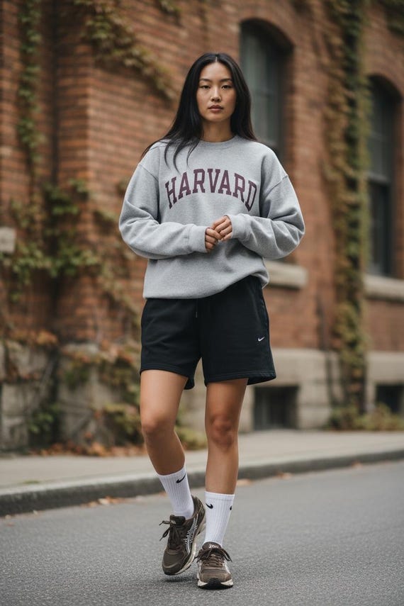 Vintage 90s Champion Harvard Crewneck Sweatshirt - Size L - Etsy