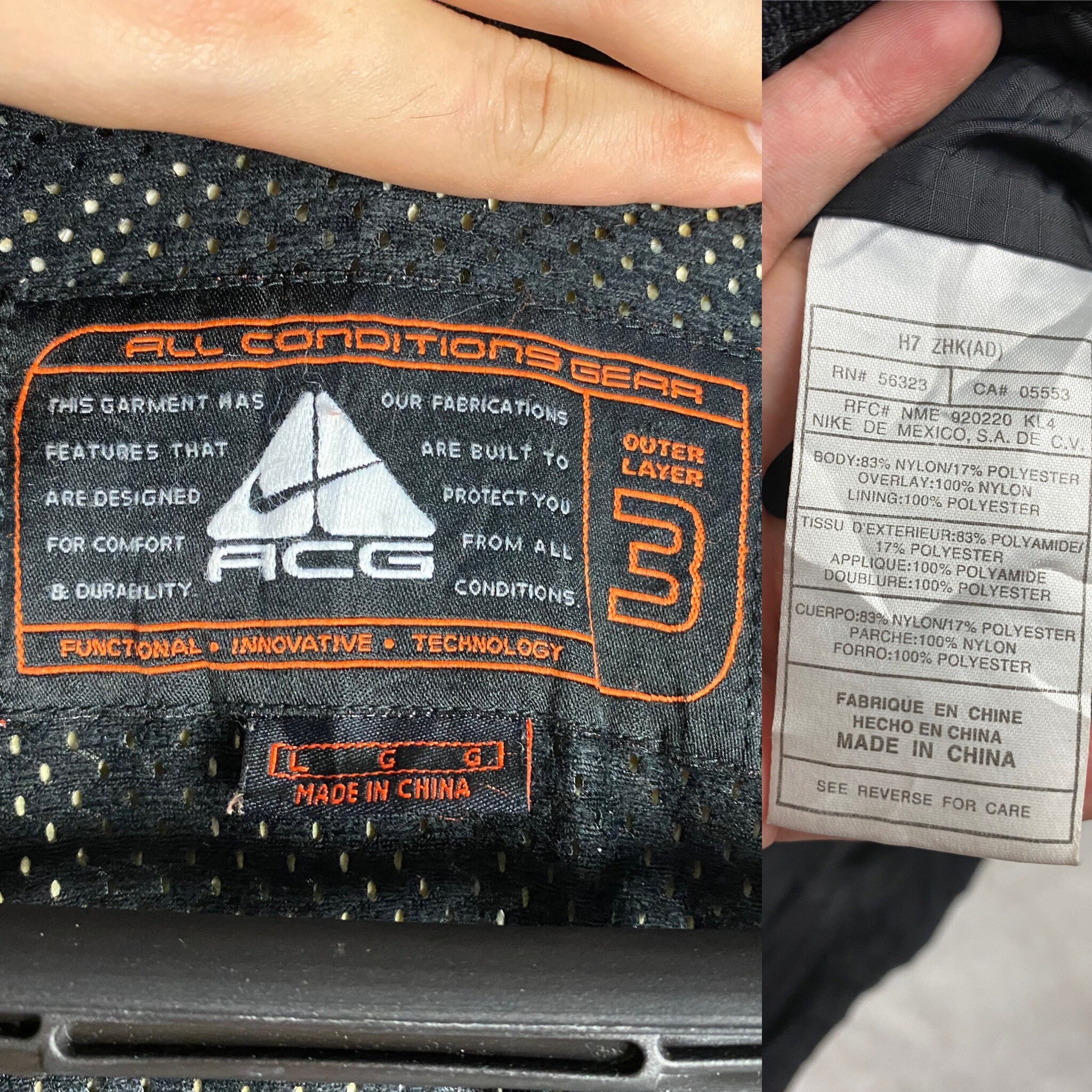 Rare!!vintage 90s Nike All Conditions Gear / Storm-fit ACG 3 Rare!!vintage 90s Nike All Conditions Gear / Storm-fit ACG 3