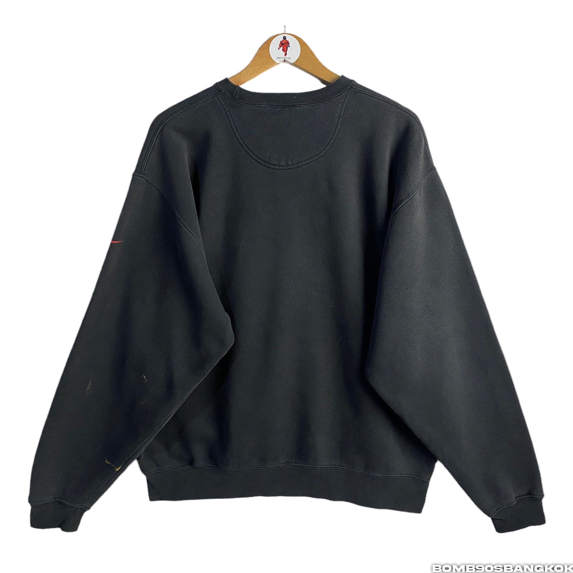 ◇1993studio◇ Ninety Spirit Sweatshirt Black 90s Vintage Two Seasons Hoodie Black – Amoo