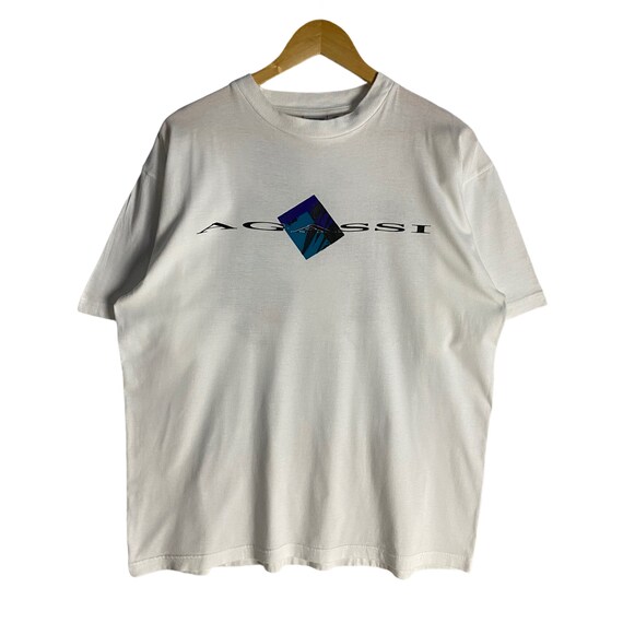 Vintage 90s NIKE Court Andre Agassi Print NOWT T-shirt Size L - Etsy