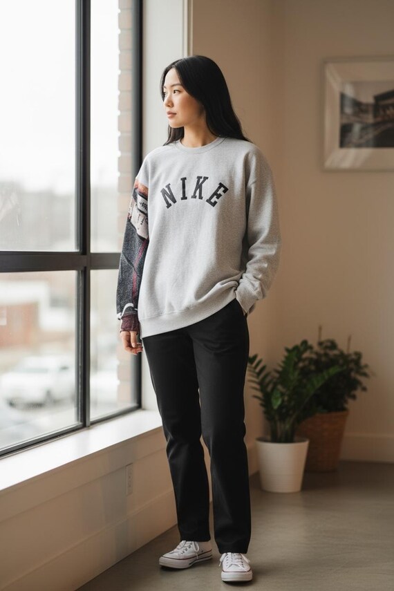 Vintage 90s Reworked NIKE Crewneck: Pain Anime, Ninja Pullover