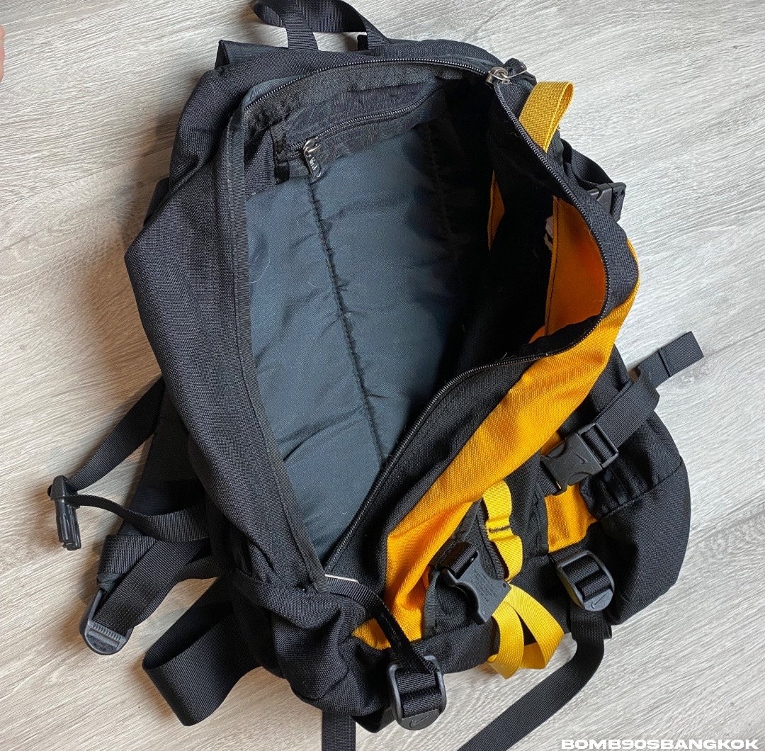 Rare!! Vintage NIKE 'all Conditions Gear' Backpack Yellow