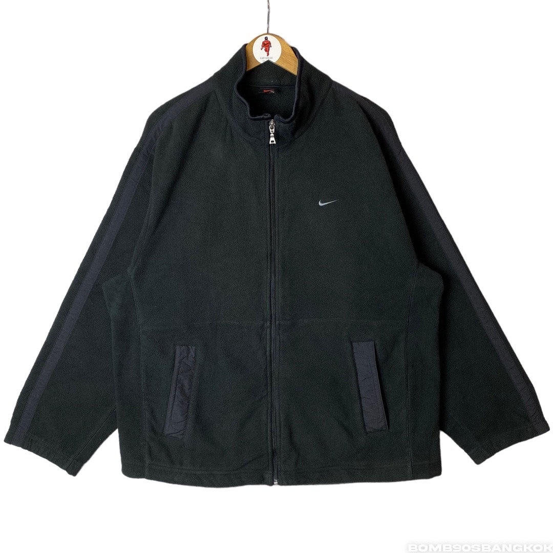 Rare!! Vintage 90s NIKE Check Tech Fleece Black and White Rare!! Vintage 90s NIKE Check Tech Fleece Black and White