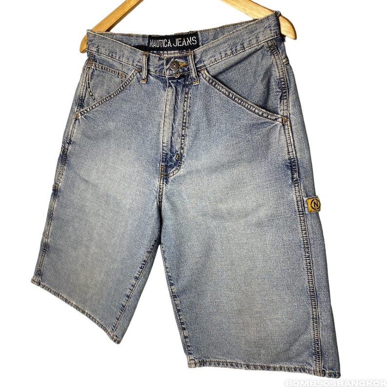 90sRider™ – A-Line Jean Skirt Shorts (Y2K Blue Vintage Style)
