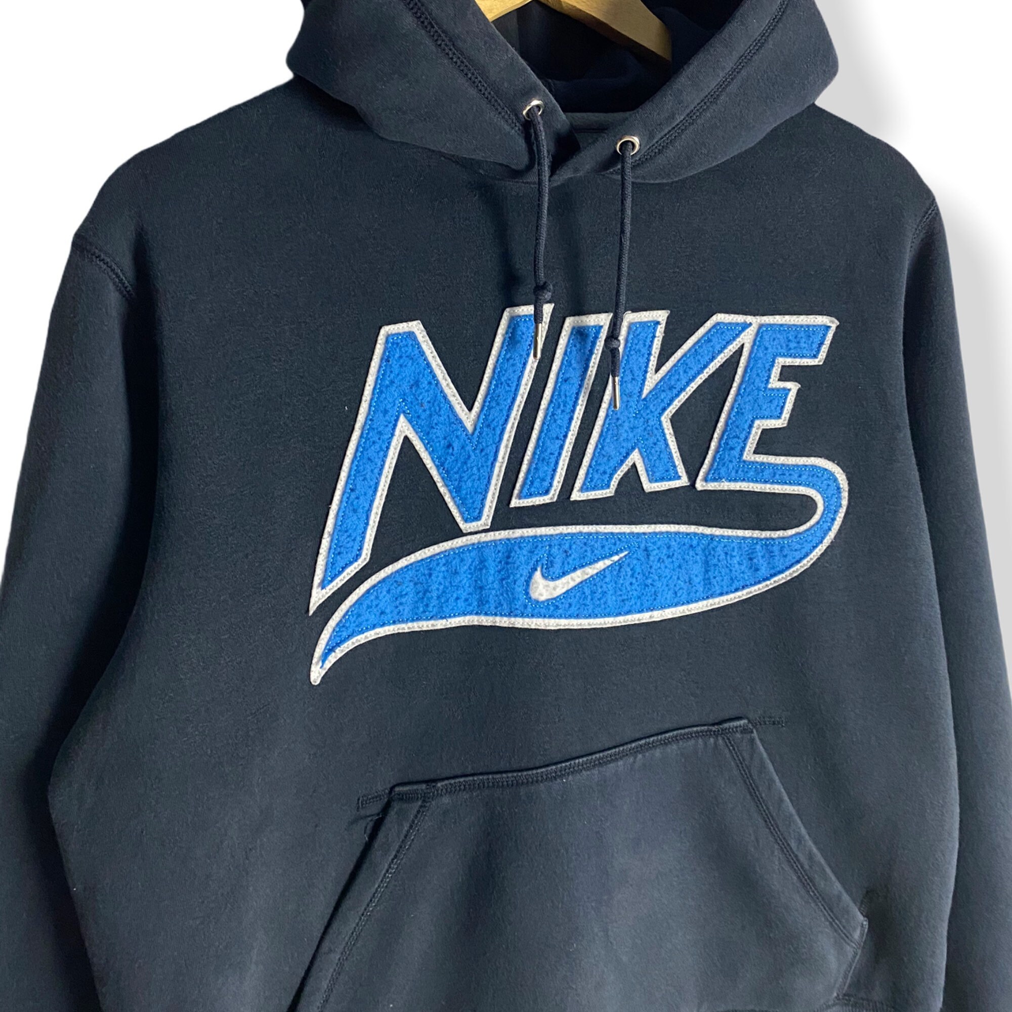 Vintage NIKE Embroidered SpellOut Big Logo Hoodie Size M | Etsy