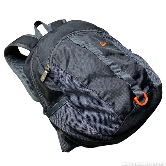 Rare!! Vintage NIKE Sport Mini Backpack Black and Orange