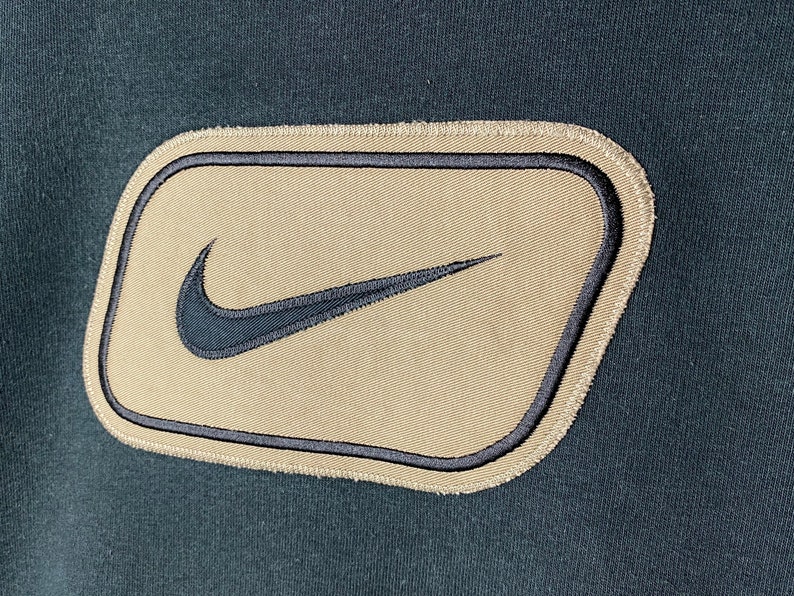 Vintage Y2K NIKE Dark Green / Brown Box Logo Big Swoosh - Etsy