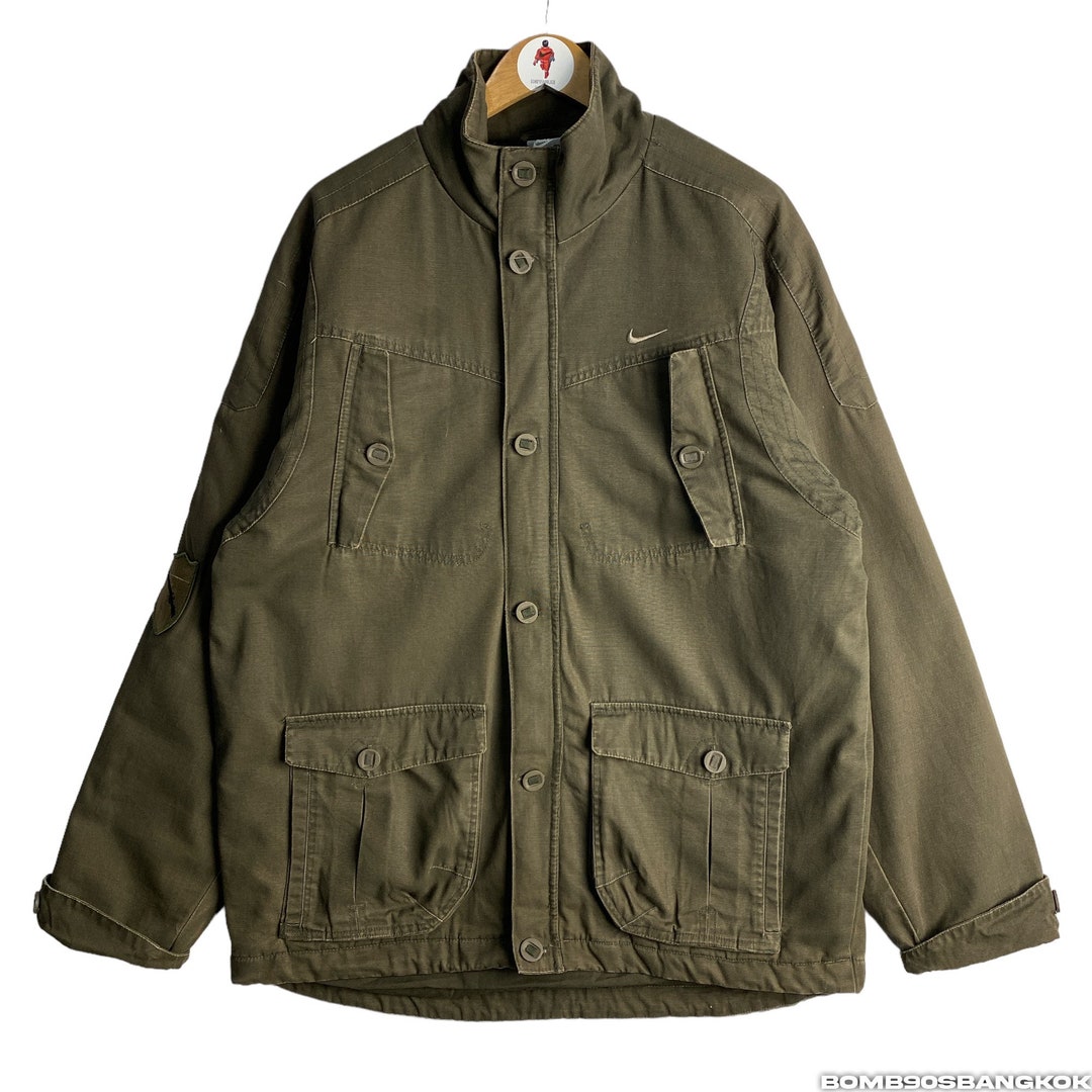 Vintage Y2K NIKE Military Hunting Jacket / Embroidered Mini - Etsy