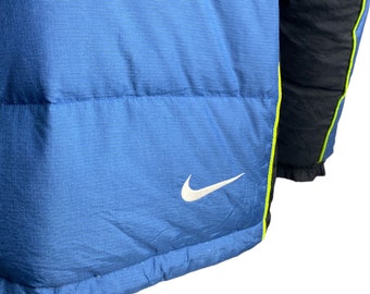 ジャケット・アウター 90s NIKE ACG PUFFER JACKET Down jacket Vintage 90s NIKE ACG Blue 2 Layer Color-block Embroidered