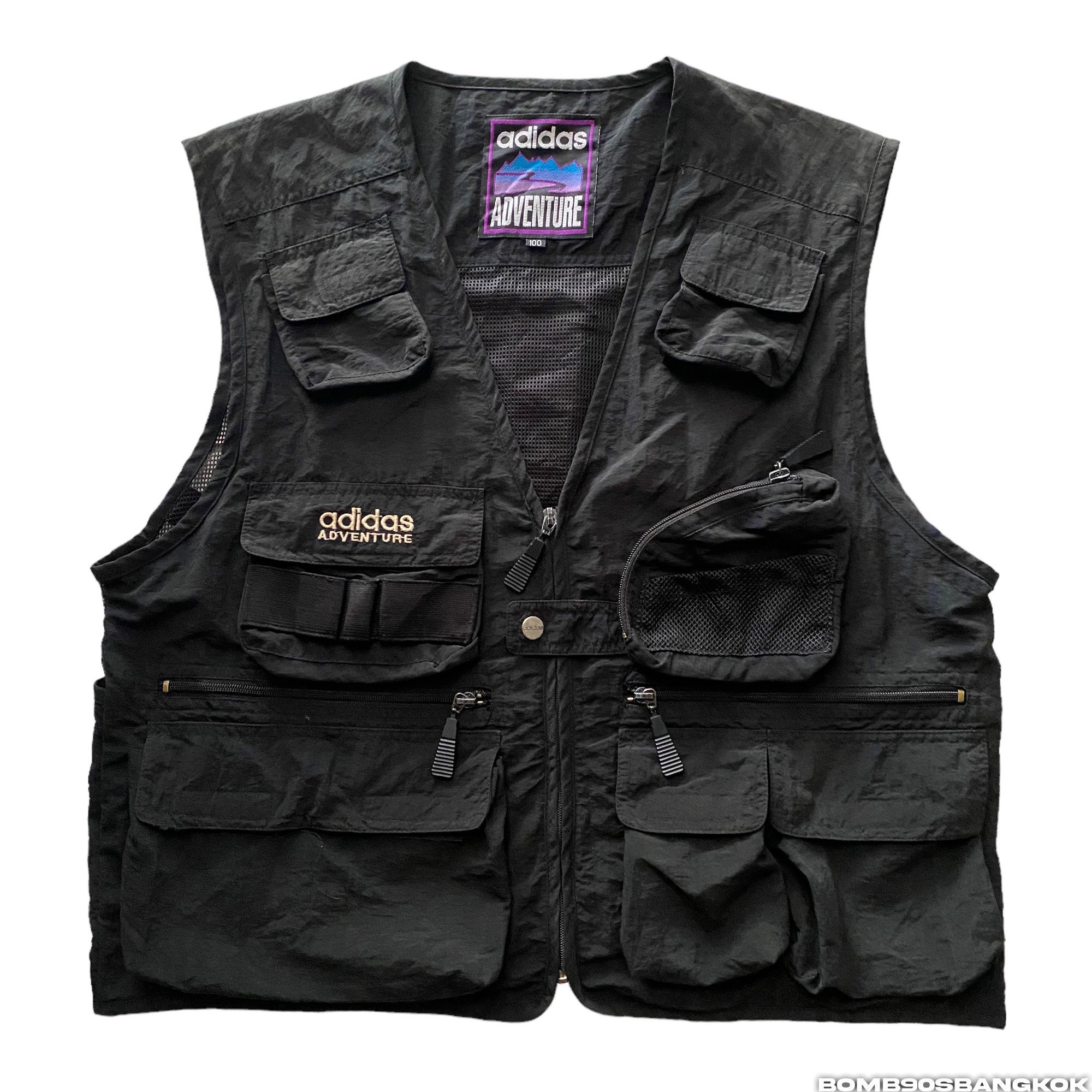 初売り 福袋 Vest Adventure Adidas 90s Vintage Size Etsy - Rare Men's M ウェア