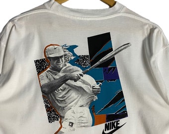 ヴィンテージ 90 年代 NIKE コート アンドレ アガシ プリント NOWT T