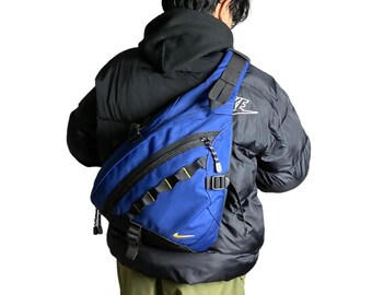Vintage Nike Mini Swoosh Sling Bag, Y2K Blue/yellow - Etsy Canada