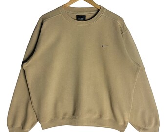 nike sweatshirt vintage 90s beige