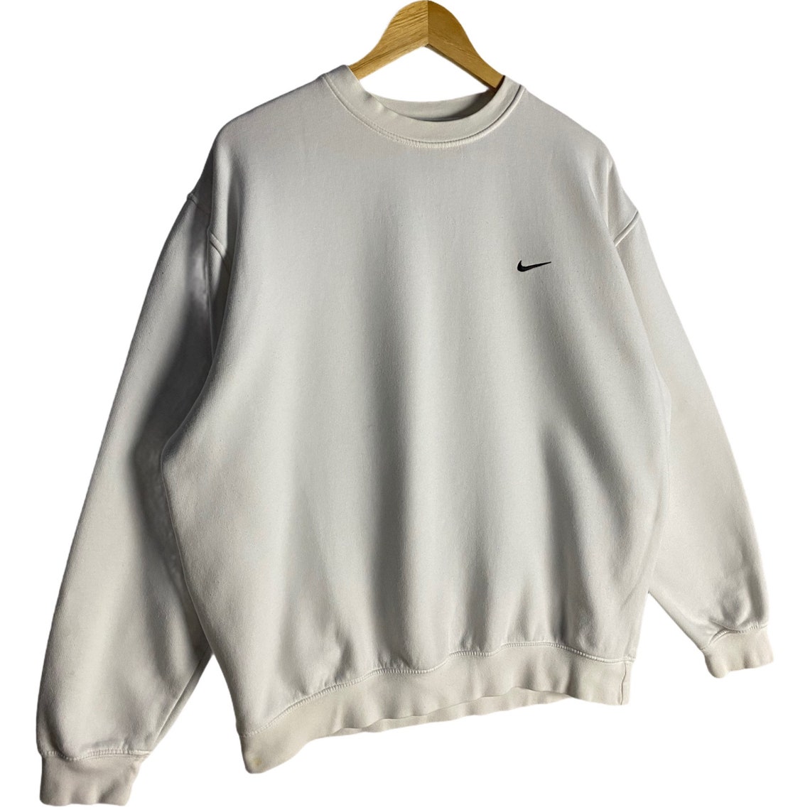 Suéter vintage Nike Essential bordado Swoosh Crewneck Sudadera Etsy