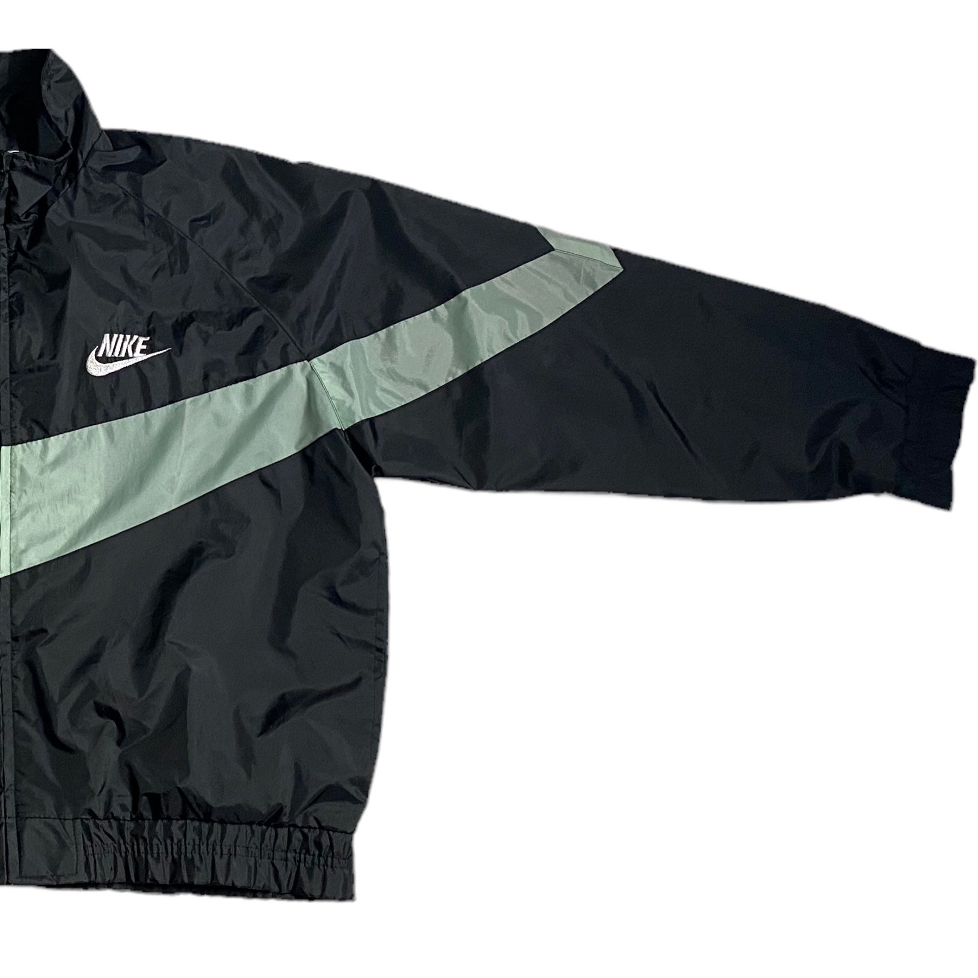 Vintage 90s NIKE Big Swoosh Jacket Embroidered Big Logo Full