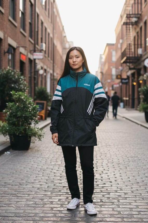 Women's VTG 90s-00s Adidas Track Parka Jacket Size XL - Etsy