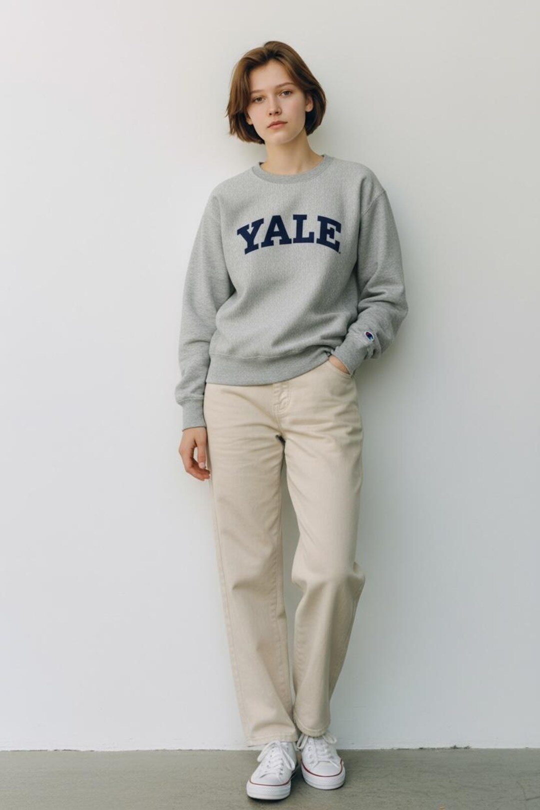 Vintage 90s Champion Reverse Weave YALE Embroidered Sweatshirt - Etsy